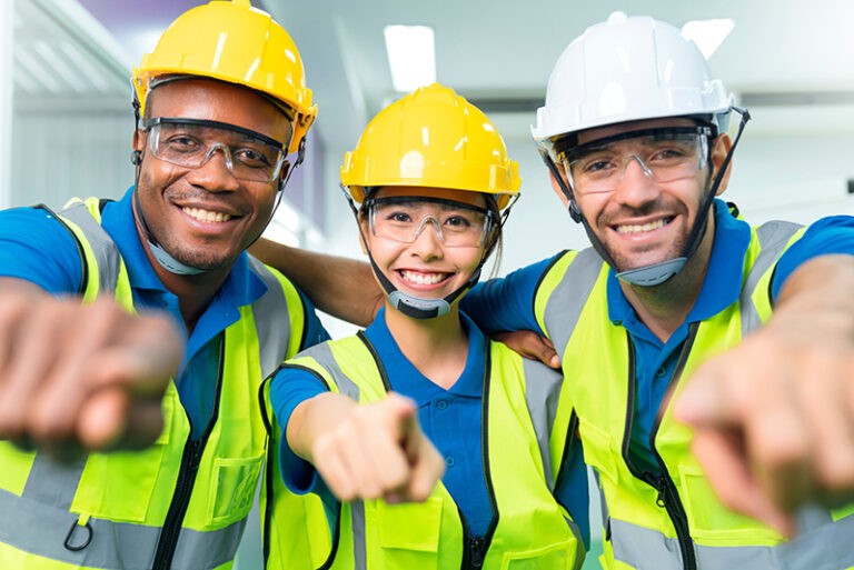 Manufacturing Maintenance Team of three, 2 males and 1 female